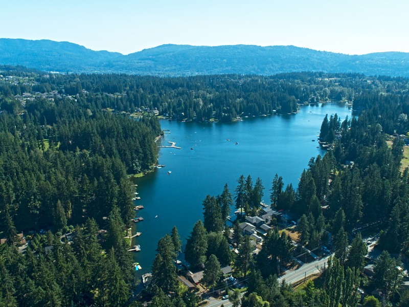 Pine,Lake,Neighborhood,Sammamish,Washington,Usa,Aerial,View
